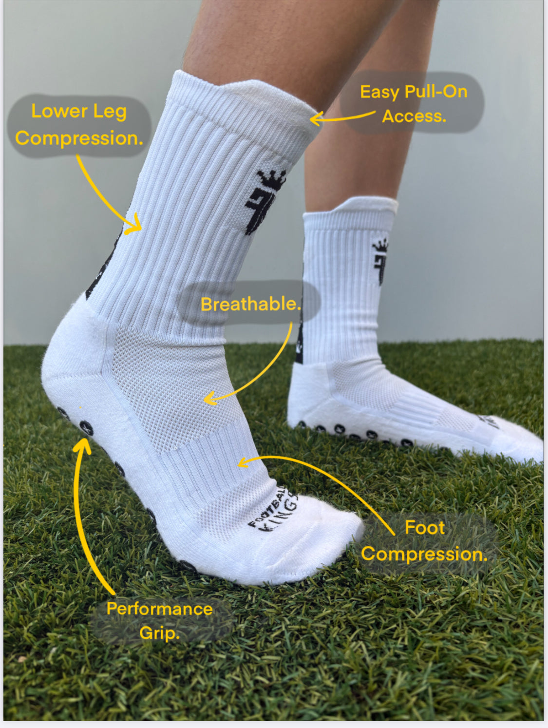 FK Grip Socks 2 Pairs $40